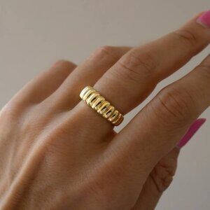 Fluted Statement Ring from Sami Jewels - Size 11